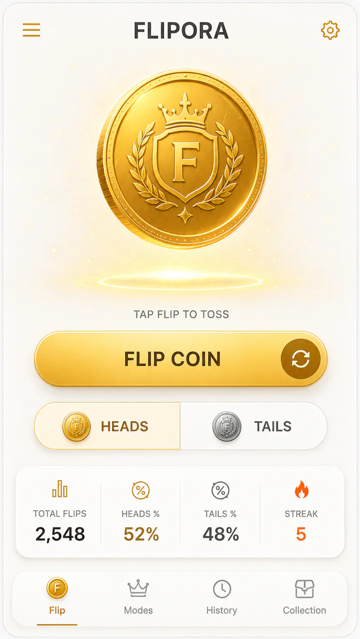 Flipora Android interface