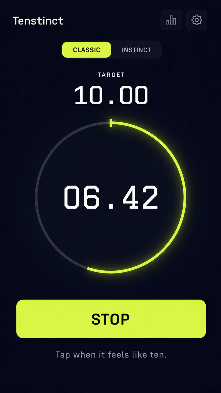 Tenstinct: Stop without a live timing clue