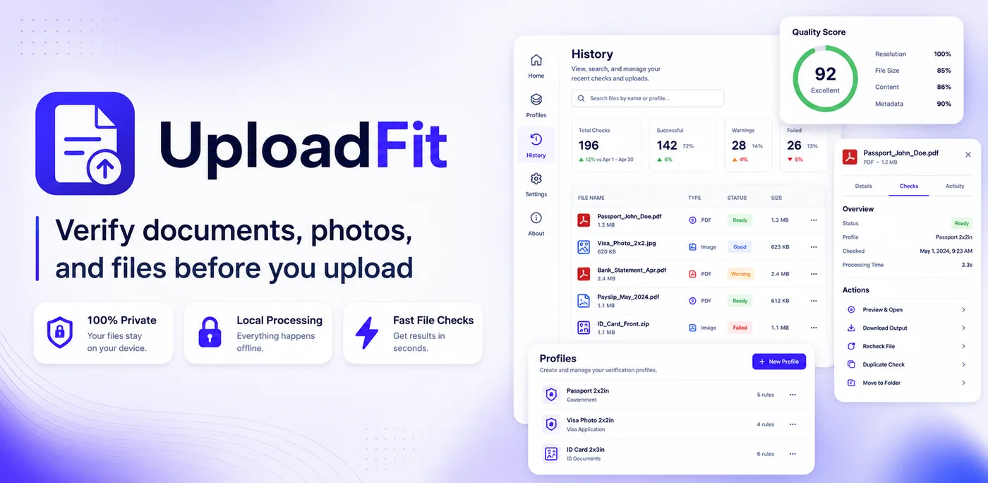 UploadFit project preview