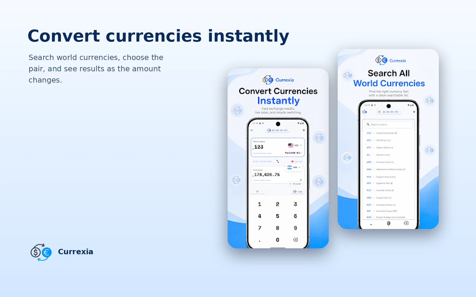Currexia: Conversion flow