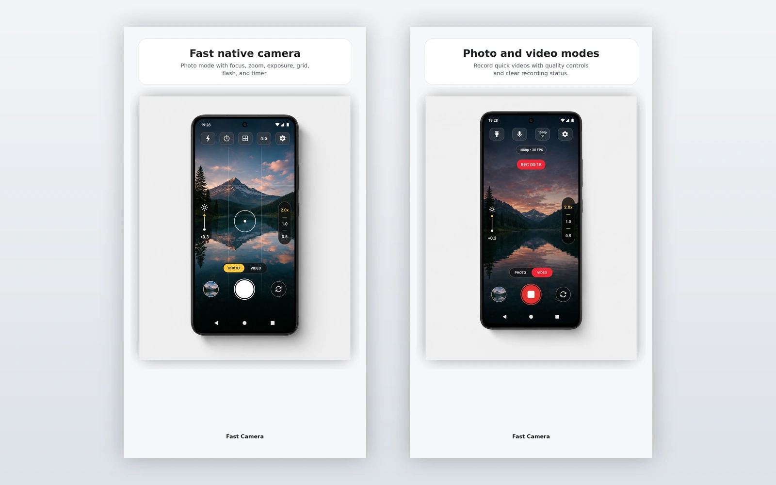 Fast Camera: Capture interface