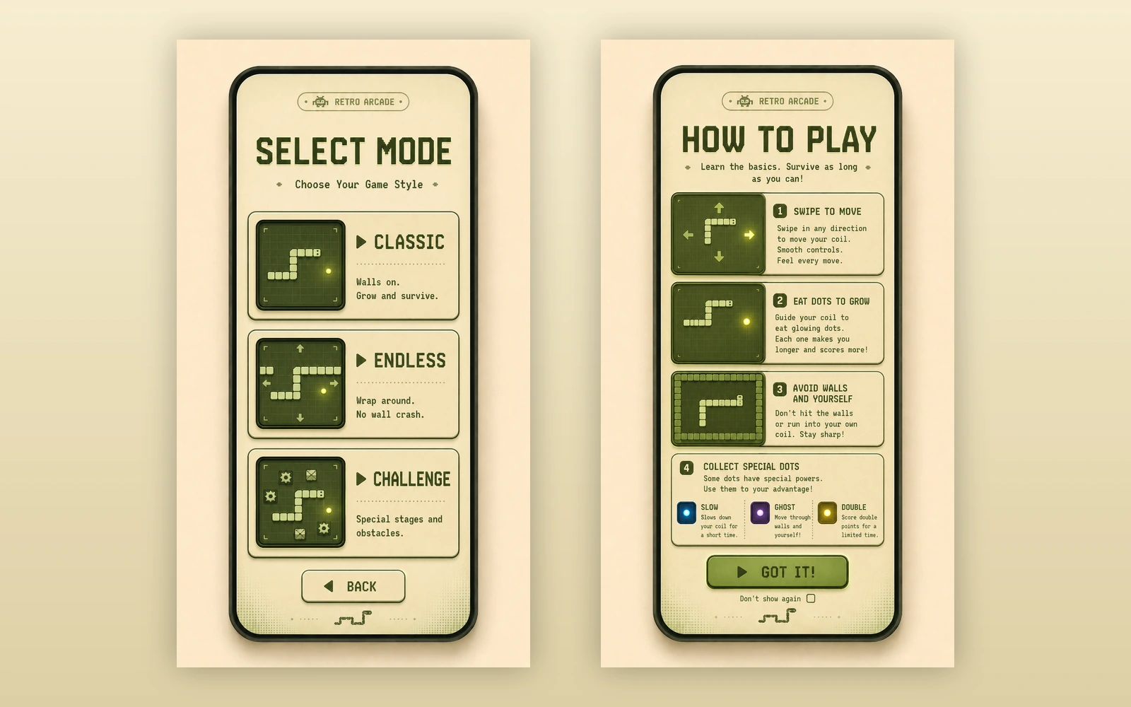 Pocket Coil: Game modes