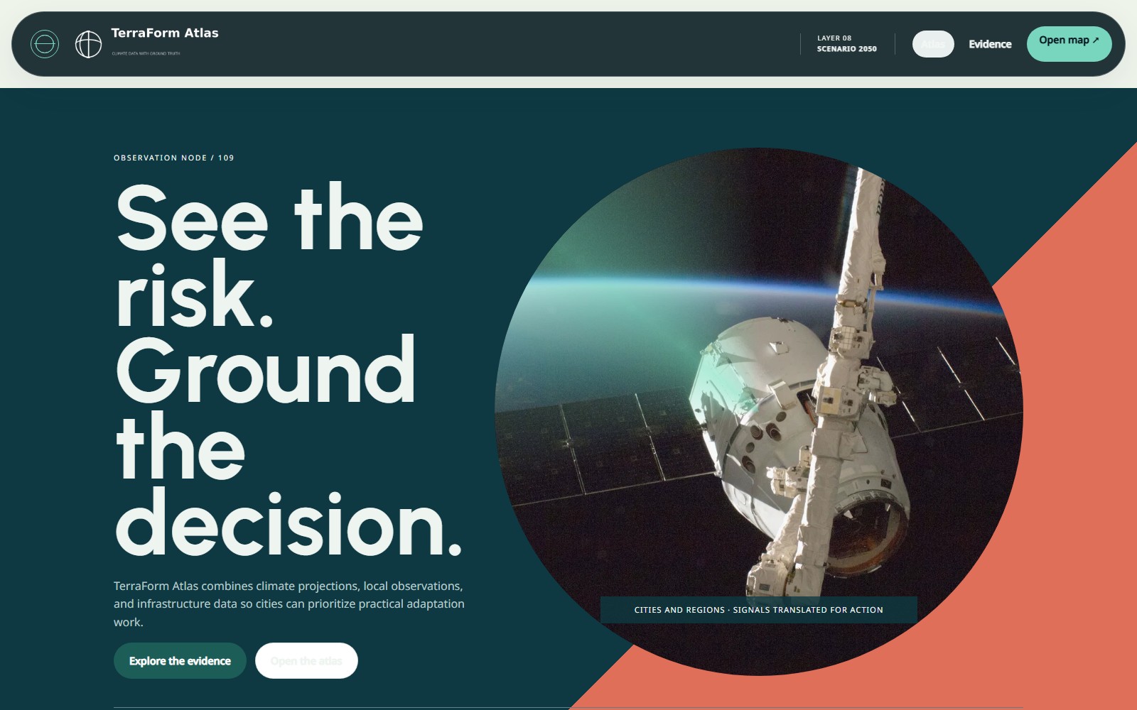 TerraForm Atlas website preview