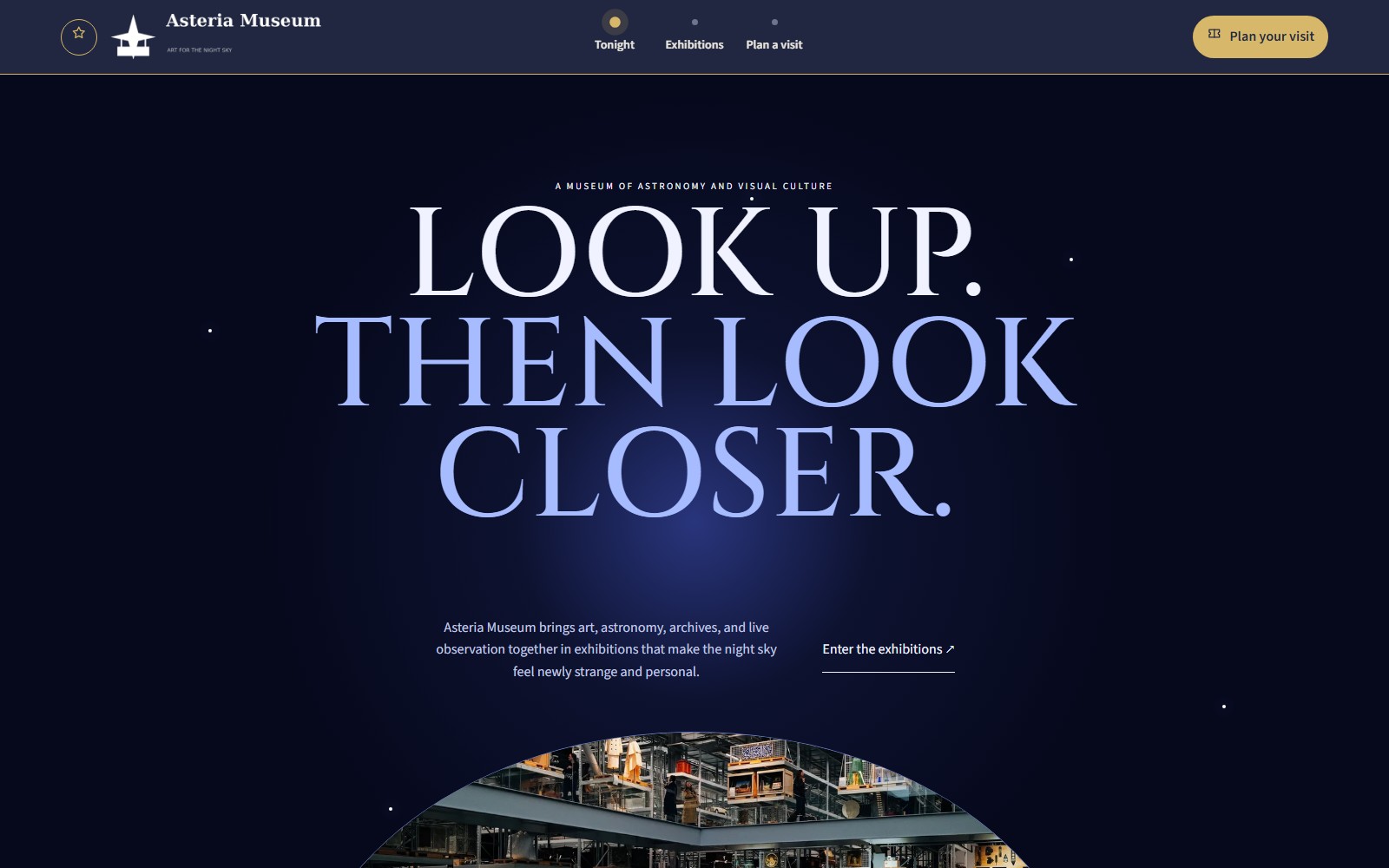 Asteria Museum website preview