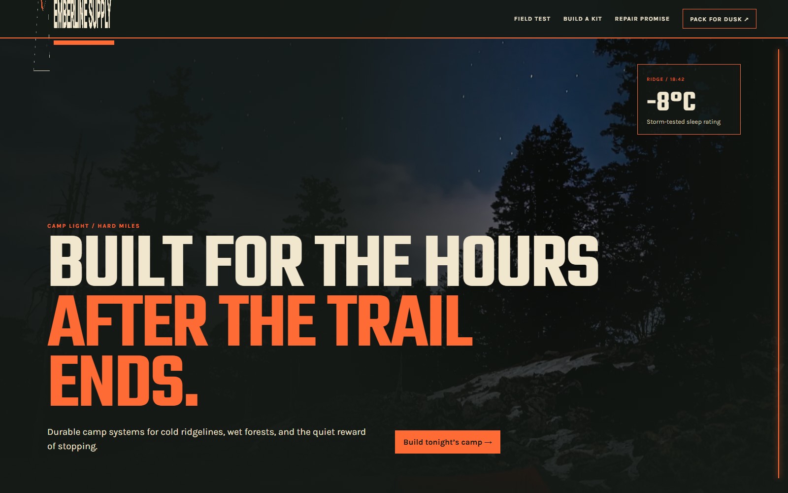 Emberline Supply website preview