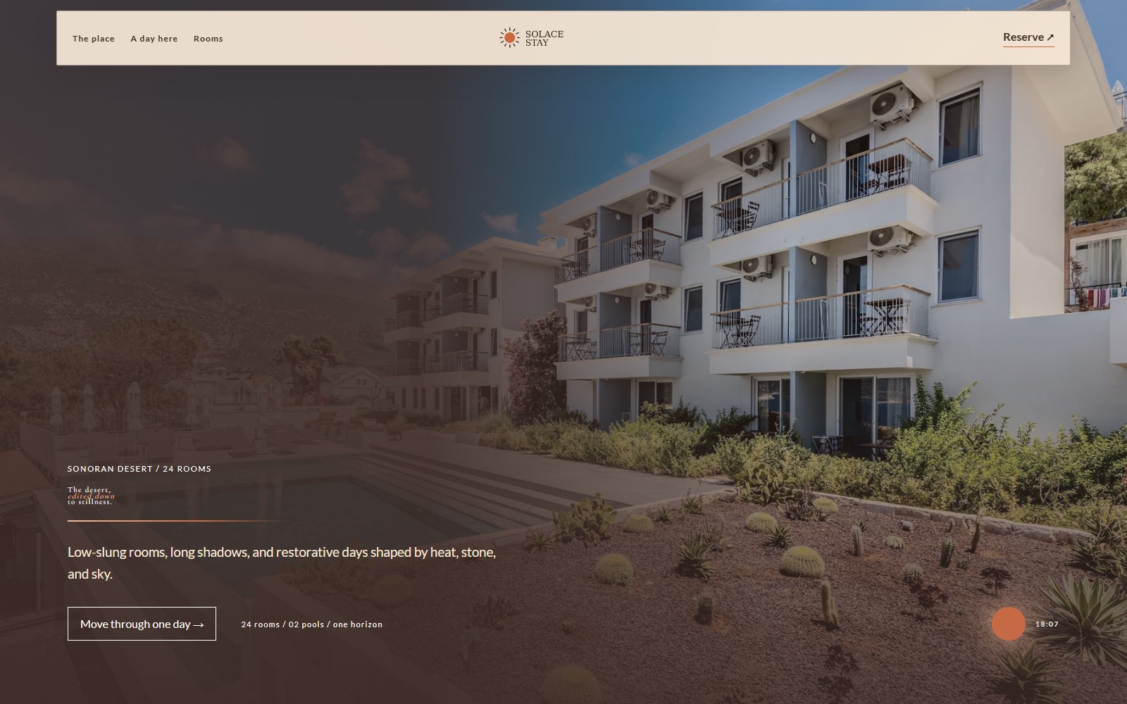 Solace Stay website preview