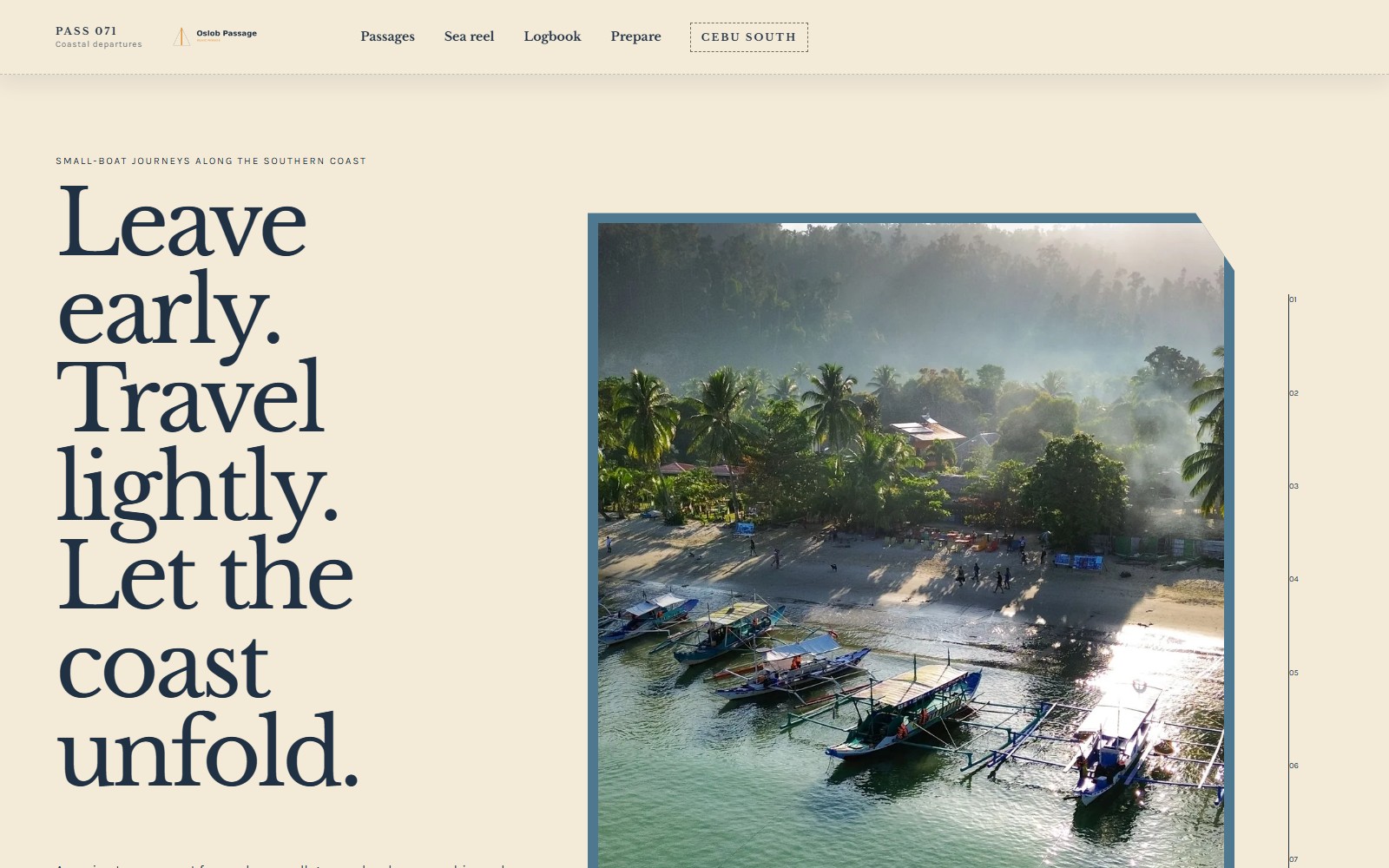 Oslob Passage website preview